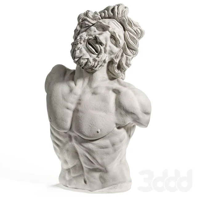 Laocoon bust sculpture